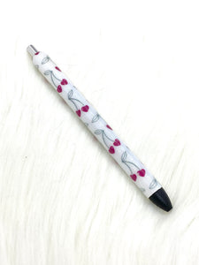 Cherry hearts pen