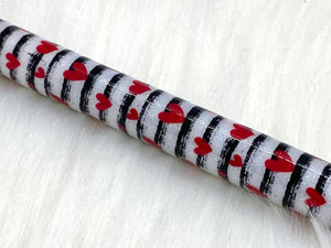 Hearts and stripes valentines pen