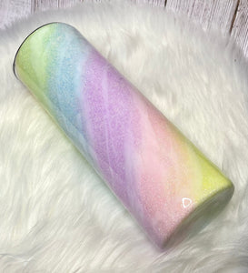 30oz pastel rainbow Milky Way tumbler