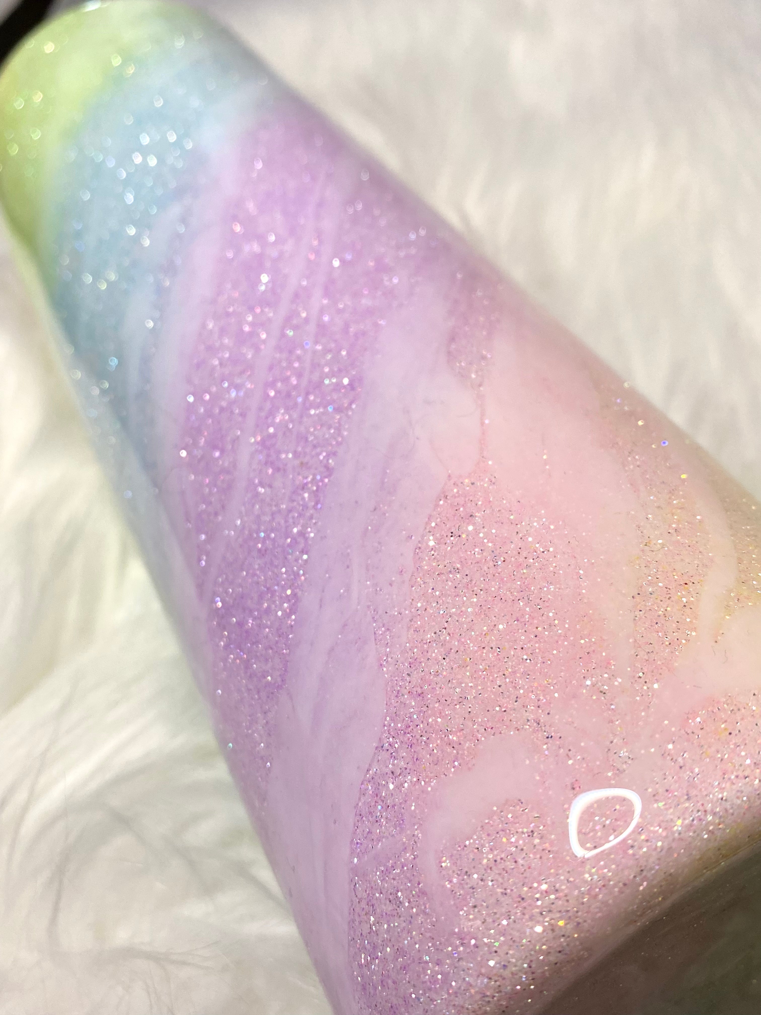 30oz pastel rainbow Milky Way tumbler