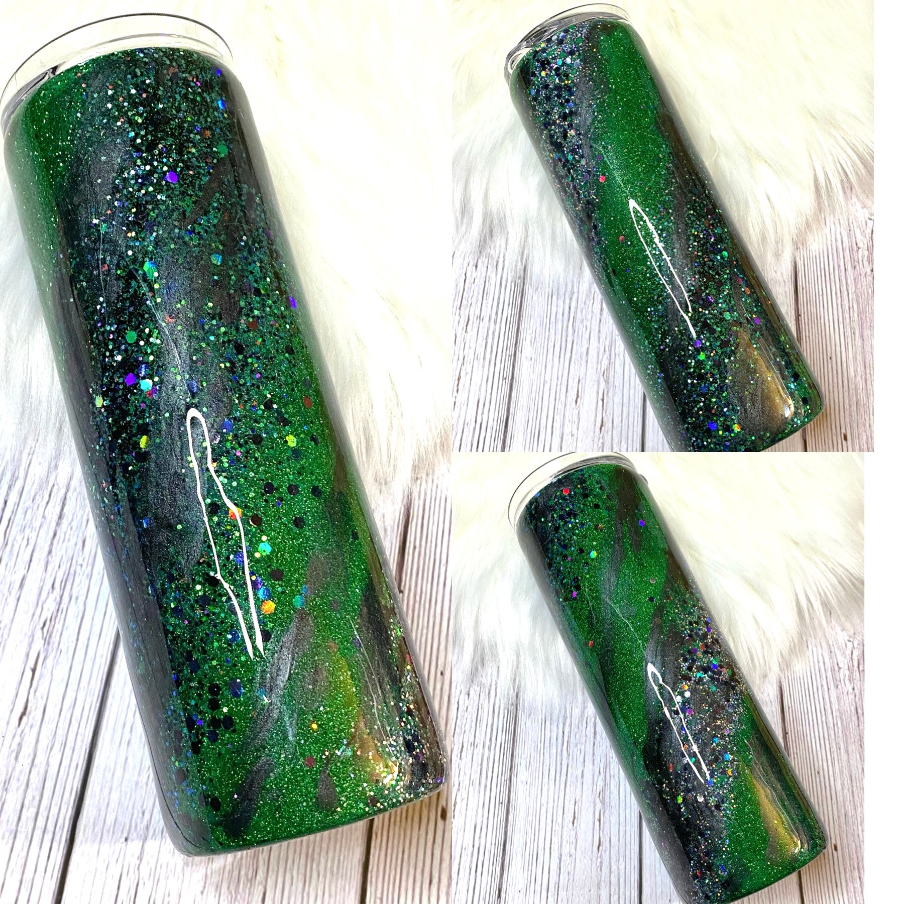 20oz green Milky Way tumbler