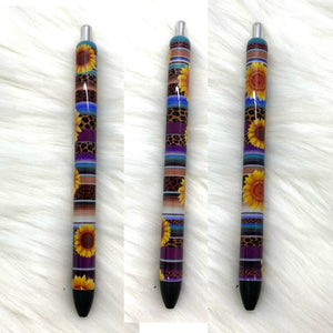 Sunflower serape pen