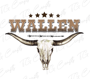 wallen long horns dtf